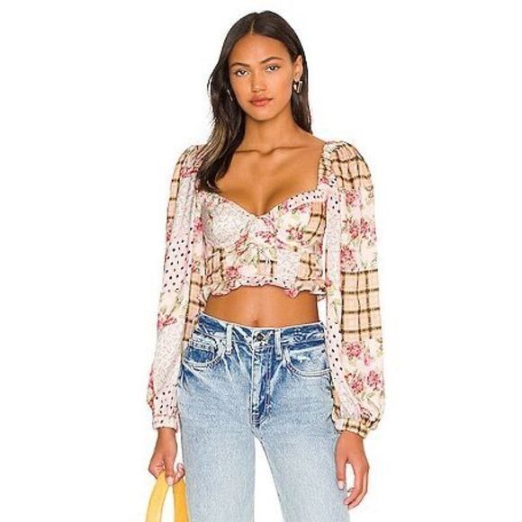 For Love and Lemons Marissa Crop Top Size Small - Picture 1 of 8